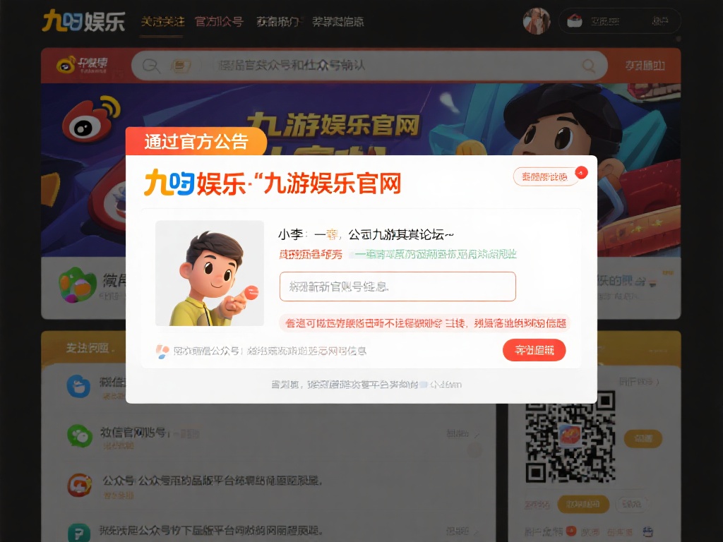 九游娱乐正品官网查询方法详解,教你轻松找到官方正版平台 (九游娱乐正品官网查询方法详解,教你轻松辨别官方正版平台技巧) 通过官方公告和社交媒体确认
九游娱乐作为知名品牌