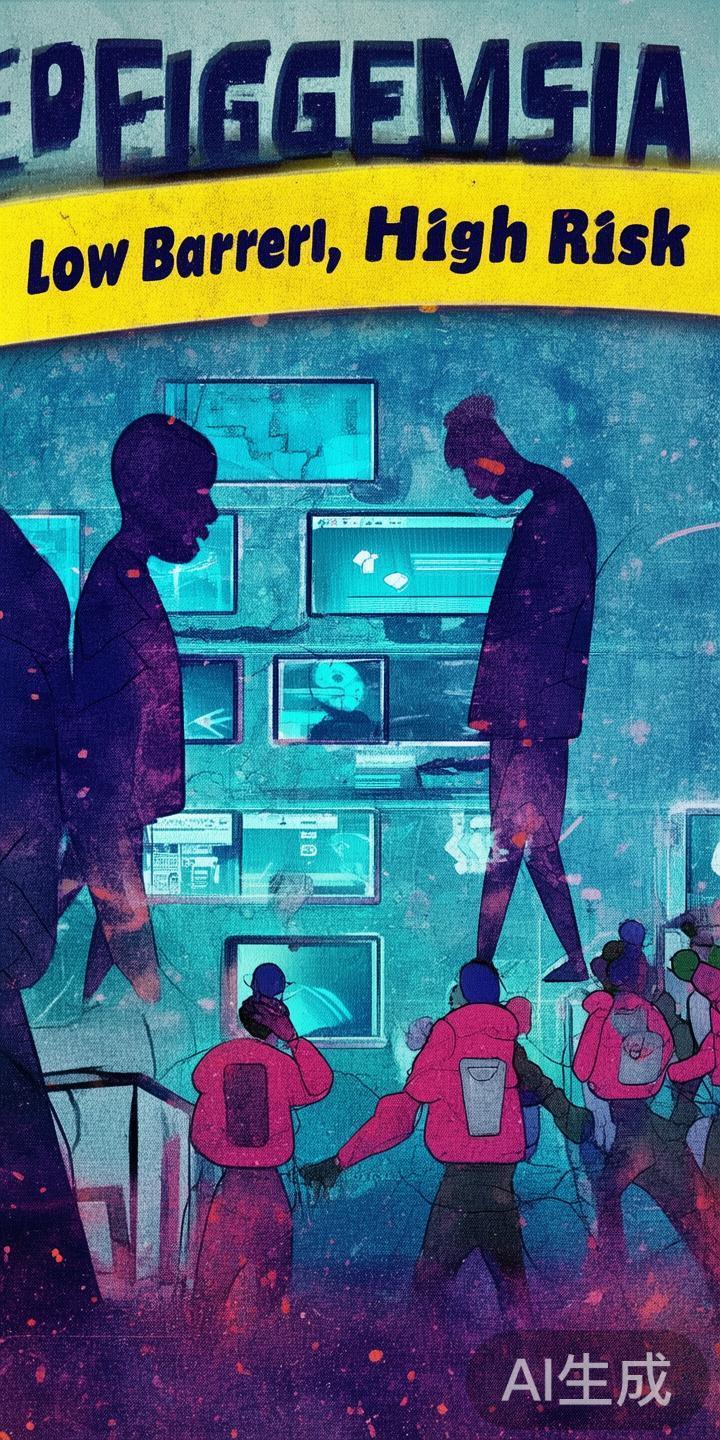 值得注意的是，这些平台多采用虚假宣传、低门槛诱导注